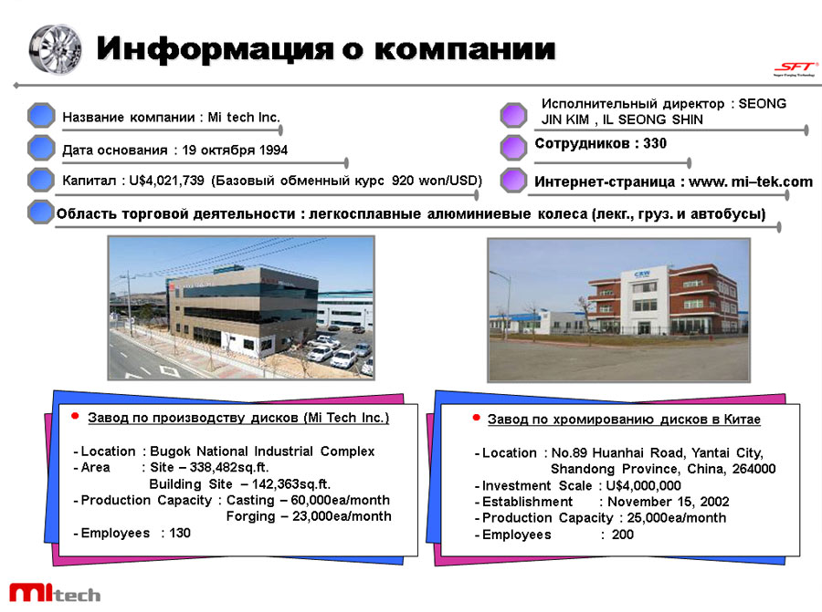 Информация о компании Mi-tech